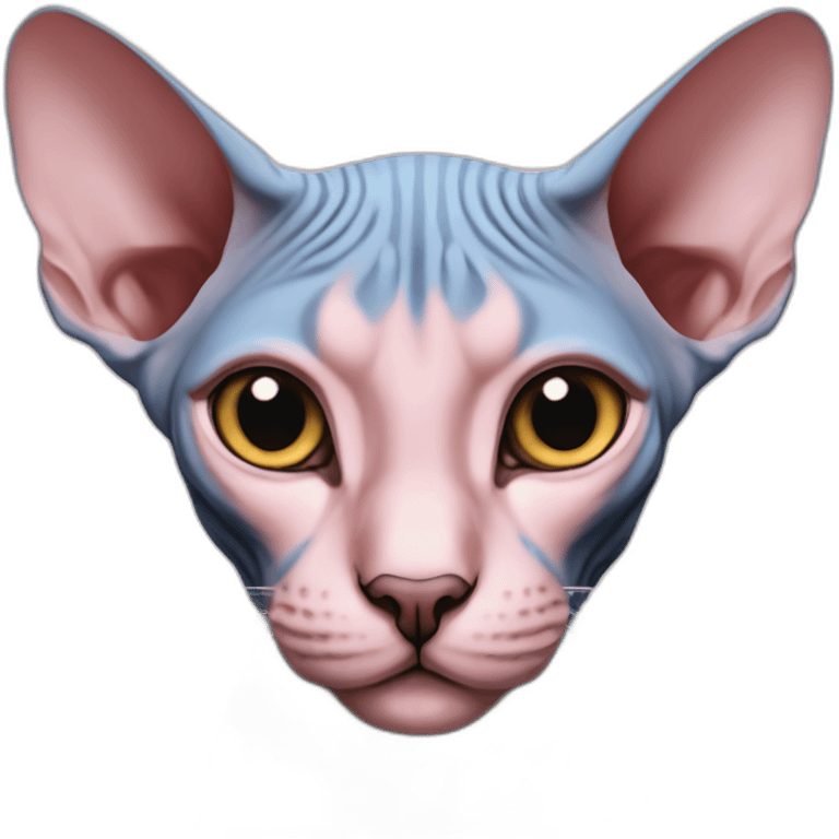 Sphynx rose aux yeux bleus emoji