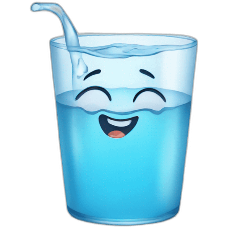 a glass of water emoji