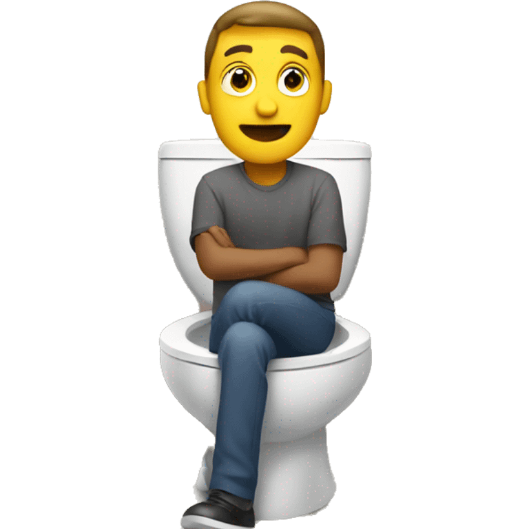 man in toilet emoji