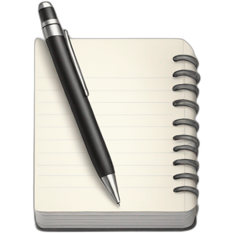 pen with notebook emoji