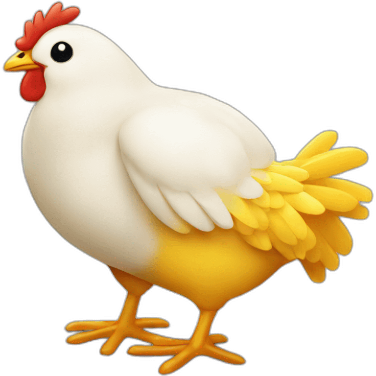 Pollito para restaurant de comida emoji