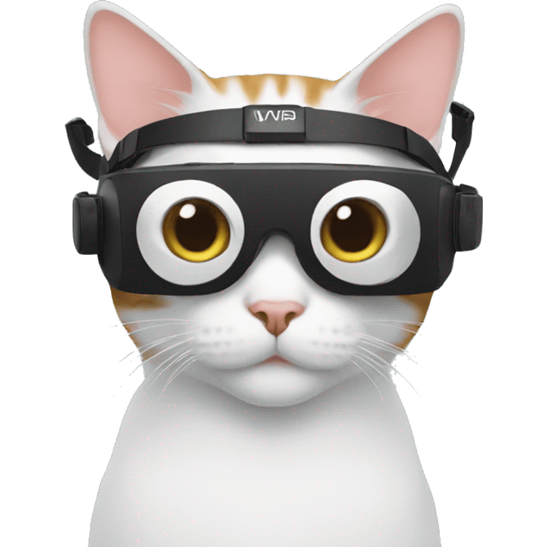 cat with vr emoji