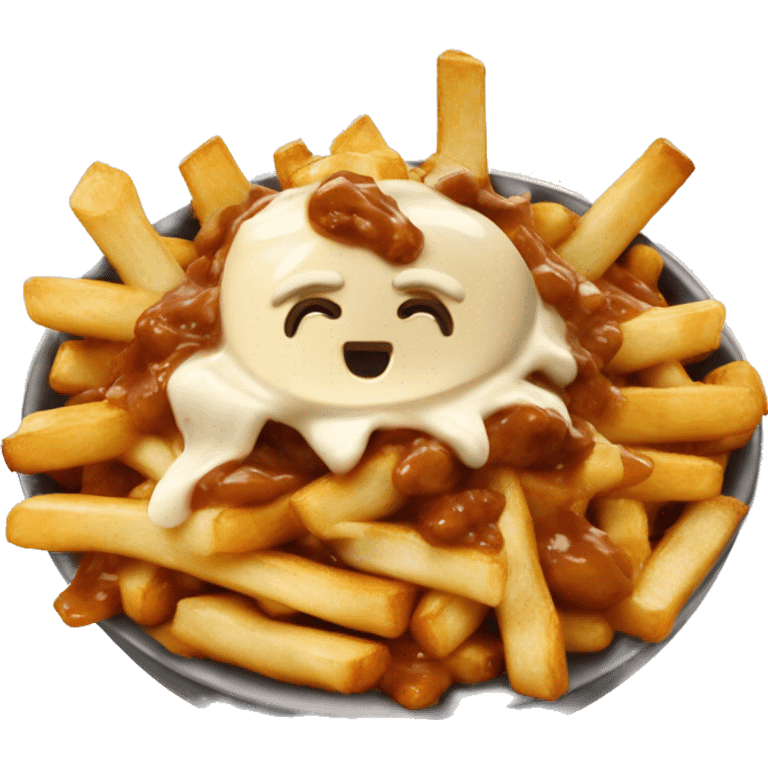 Poutine qui mange de la poutine emoji