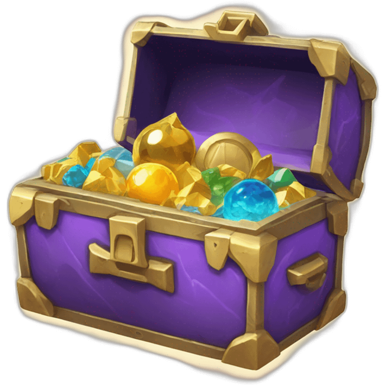 Pokemon Game LootCase Purple Chaotic Color Rich Treasure Legendary Epic Items and Pokemons Inside emoji