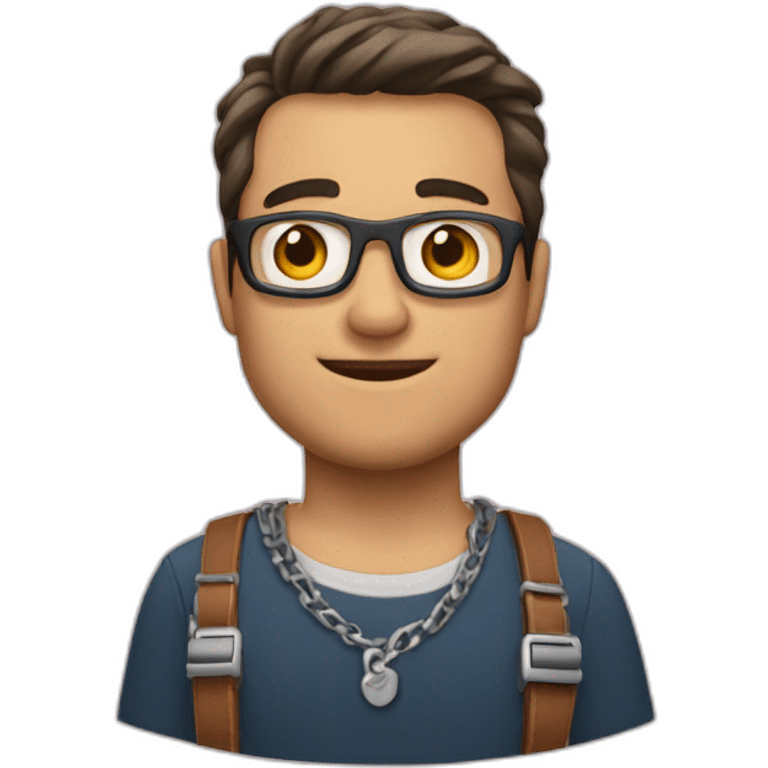 mann mit Halsband emoji