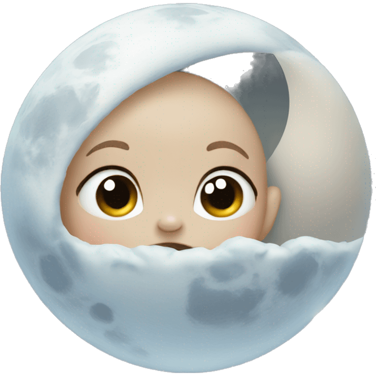 Baby moon emoji