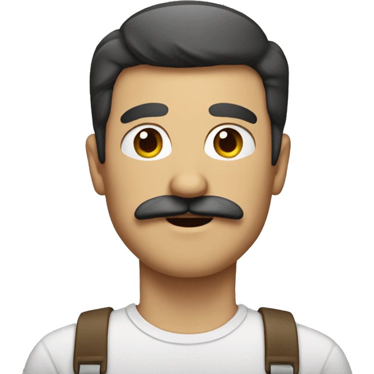 Man with square mustache emoji