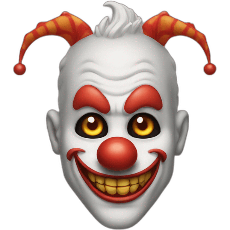 Clown merged with dragon emoji