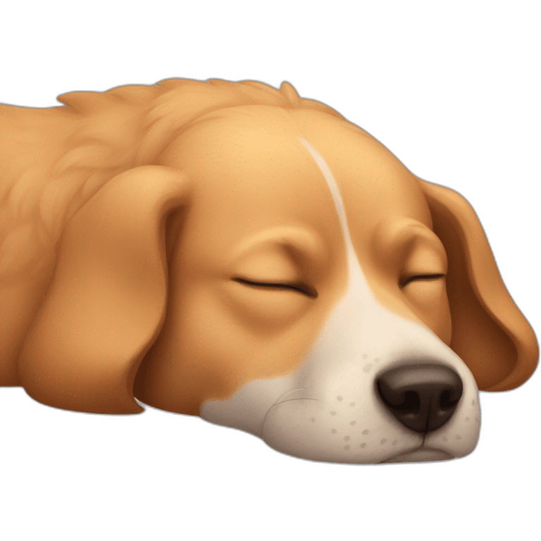 Dog sleeping emoji