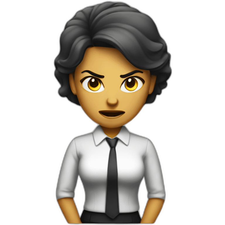 angry woman boss emoji