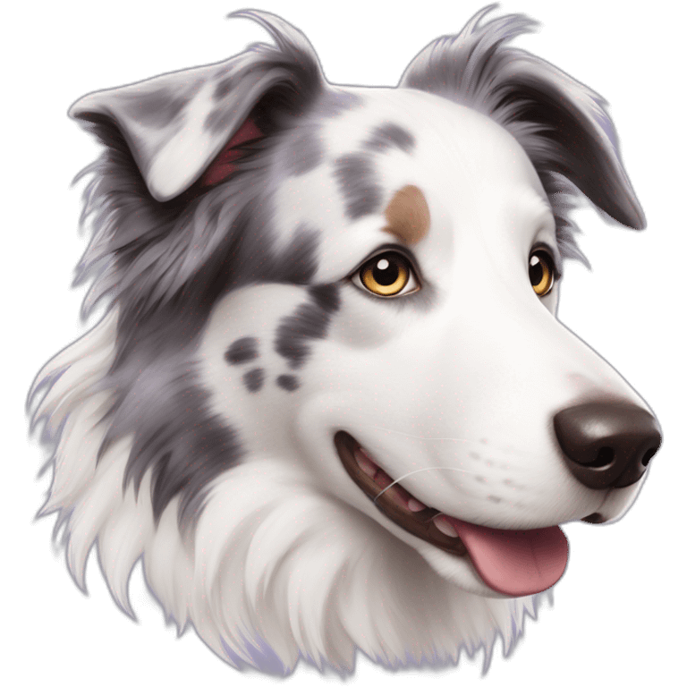 lilac merle border collie emoji