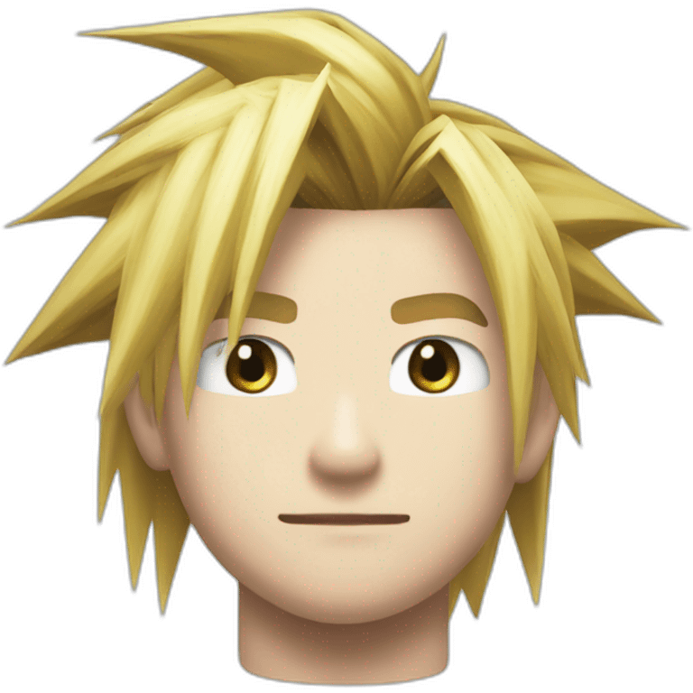 Final Fantasy 7 Cloud Strife emoji