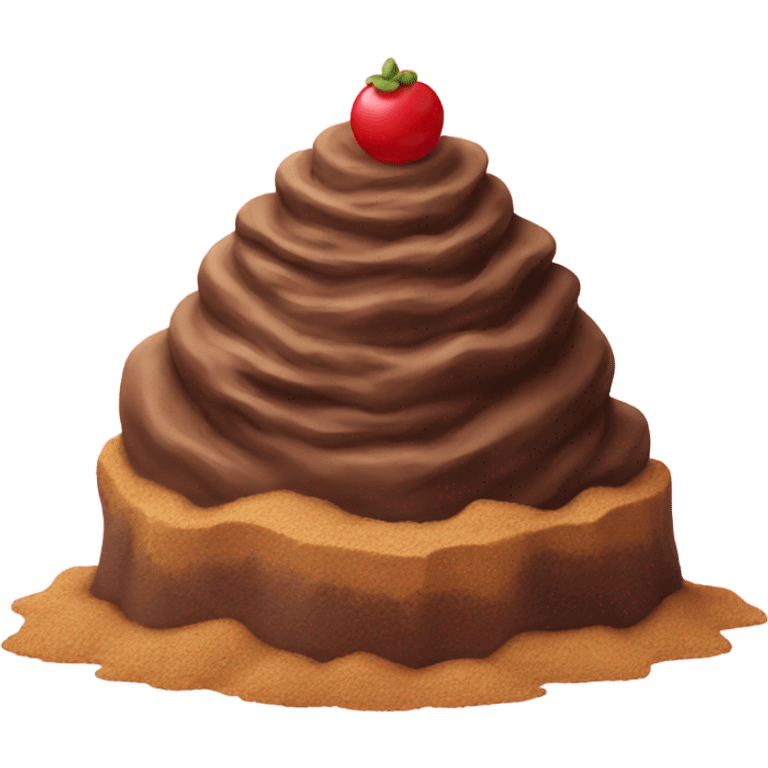 dirt dessert  emoji