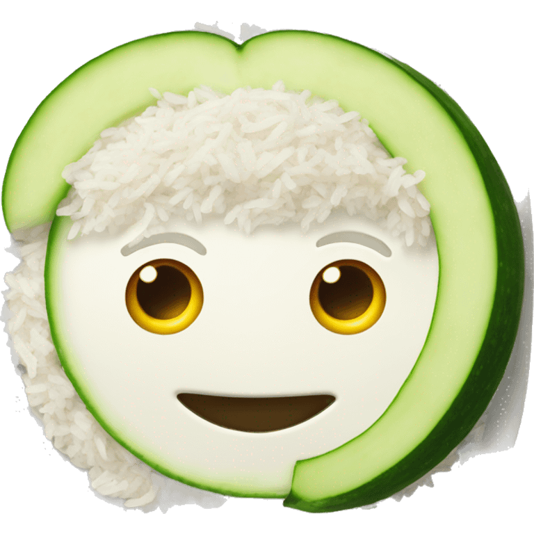 apple cucumber yoghurt rice  emoji