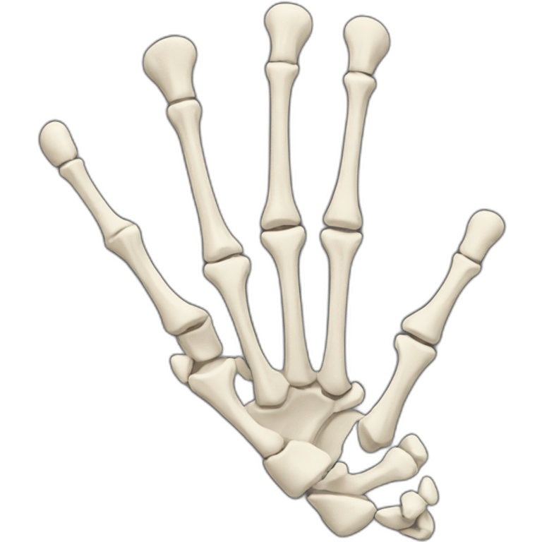 all Bones-hand right emoji