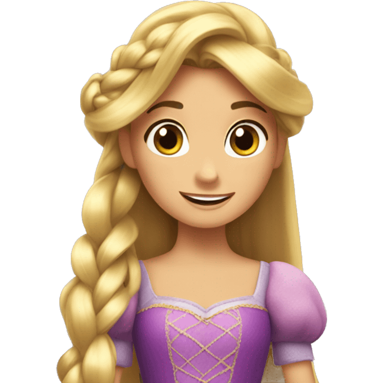 Emoji de la princesa Rapunzel  emoji