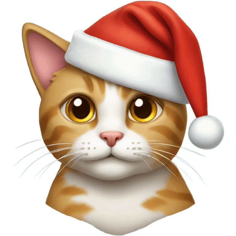 Cat with a Santa hat emoji