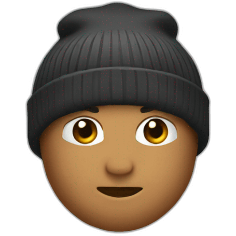 Sleek beanie emoji