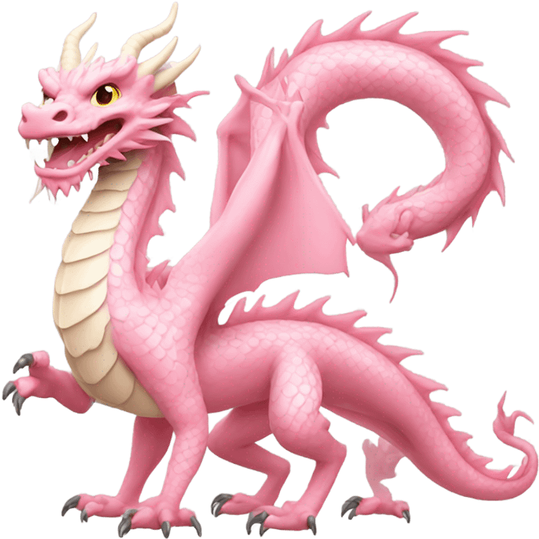 Light Pink Chinese Dragon emoji