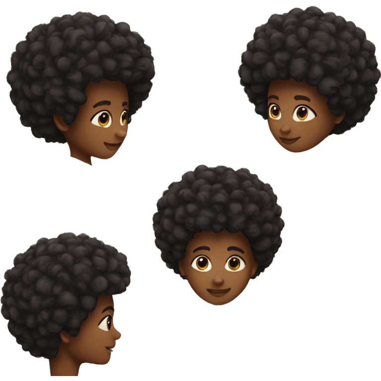 Afro emoji