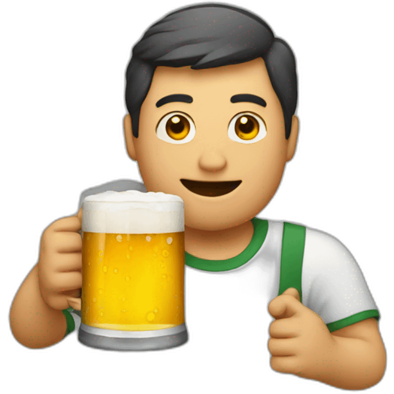 emoji programmer holds beer emoji