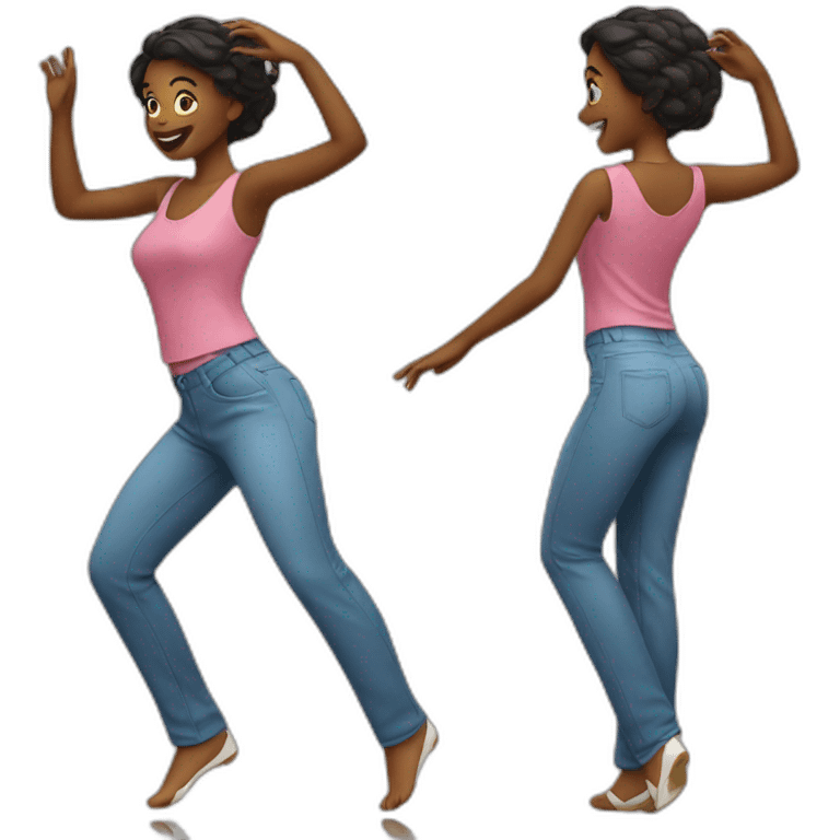 dancing lady emoji