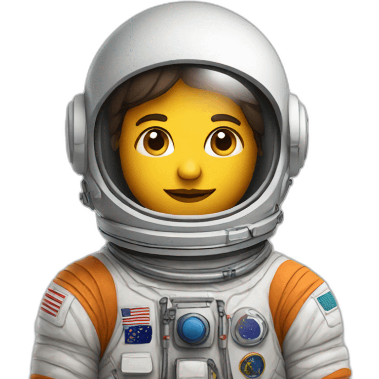 Astronaut In Indian Colours emoji