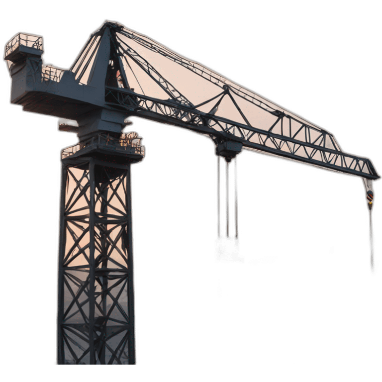 Crane on a crane emoji