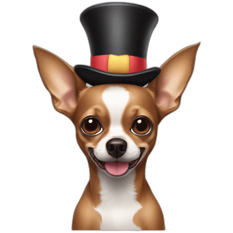 brown Chihuahua clown emoji