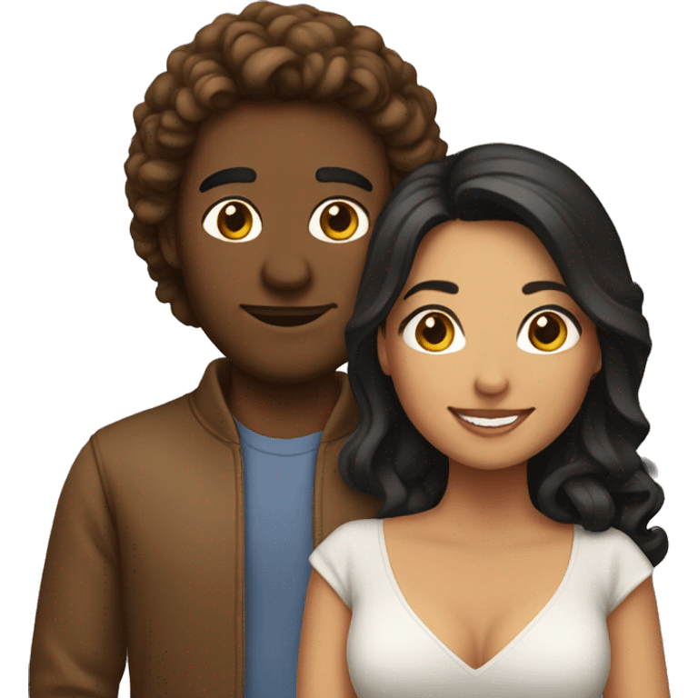 Latina and Canadian couple  emoji