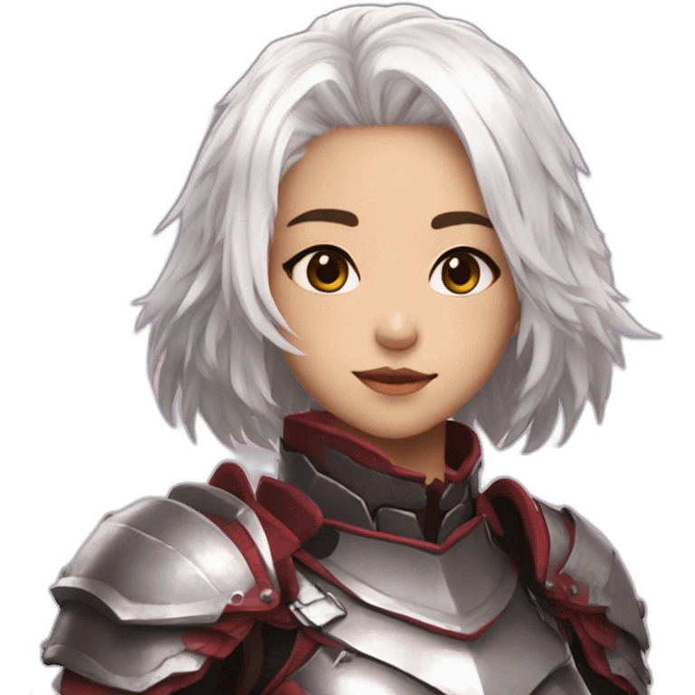 odogaron armor girl white hair emoji