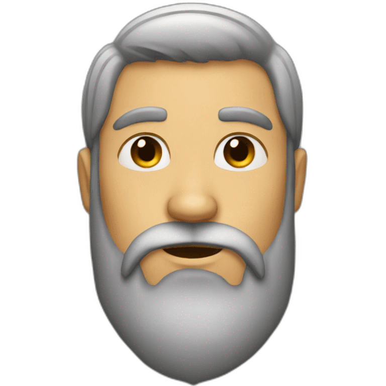 Beard man emoji