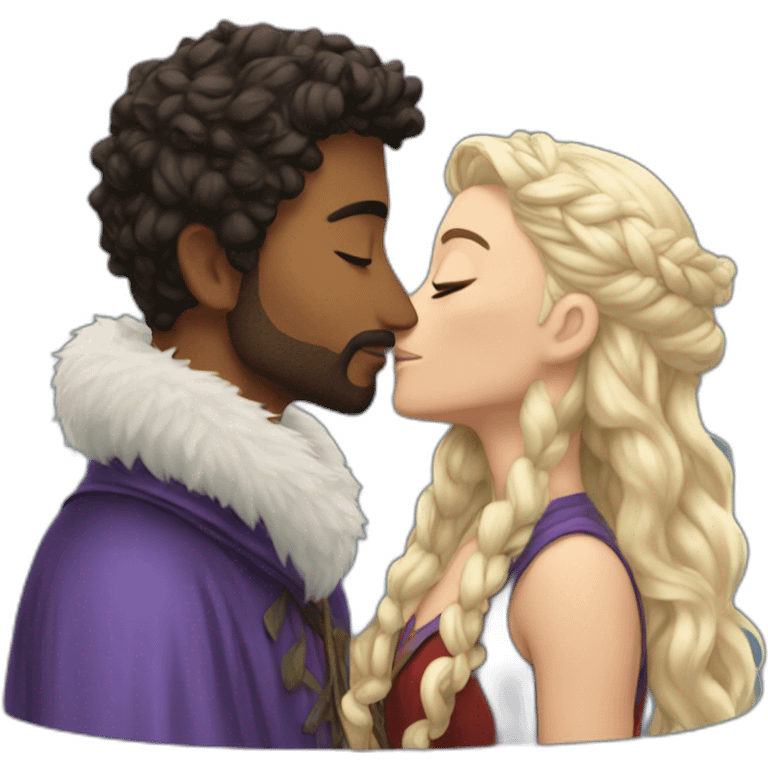 simon and winter king kissing emoji