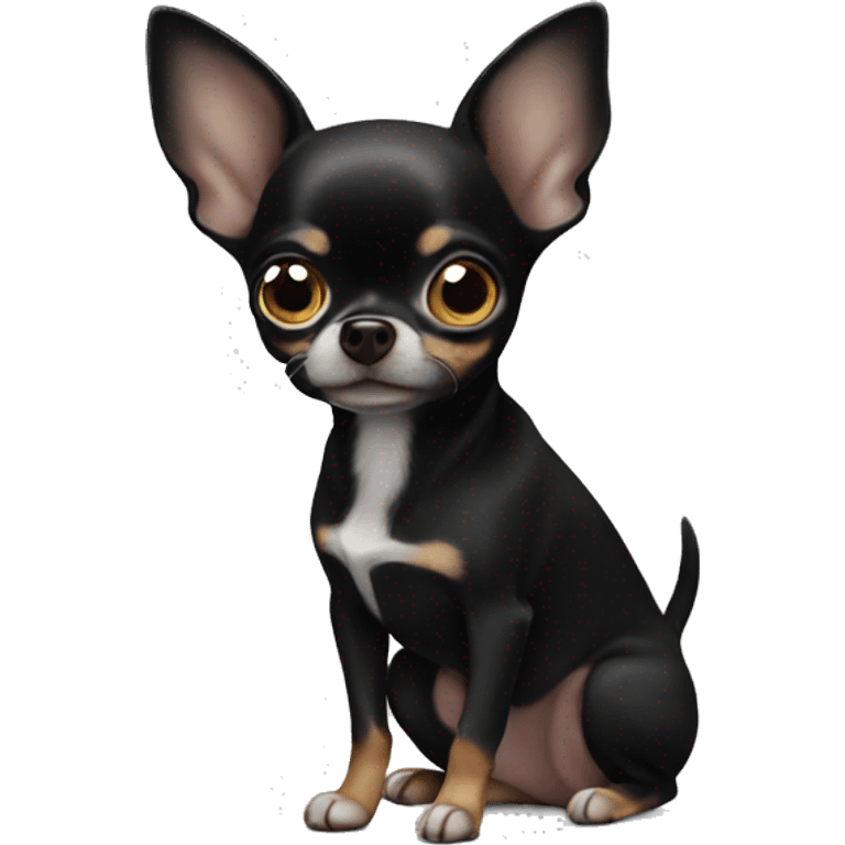 Black chihuahua  emoji