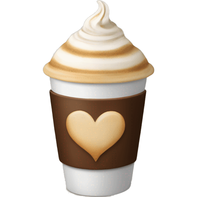 cappucino heart cup emoji