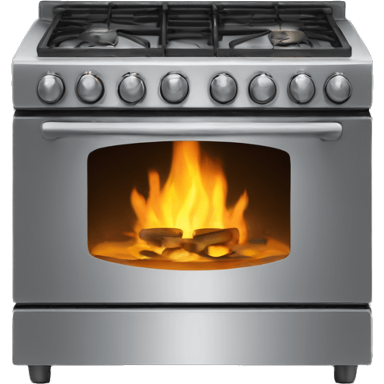 stove burner, emoji