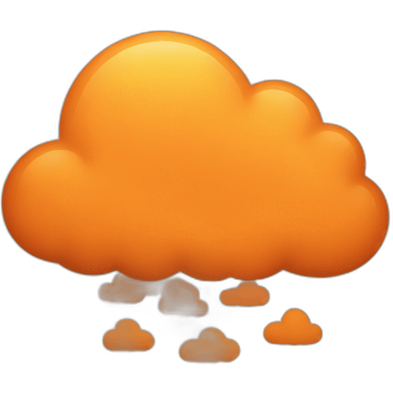 Orange Cloud emoji