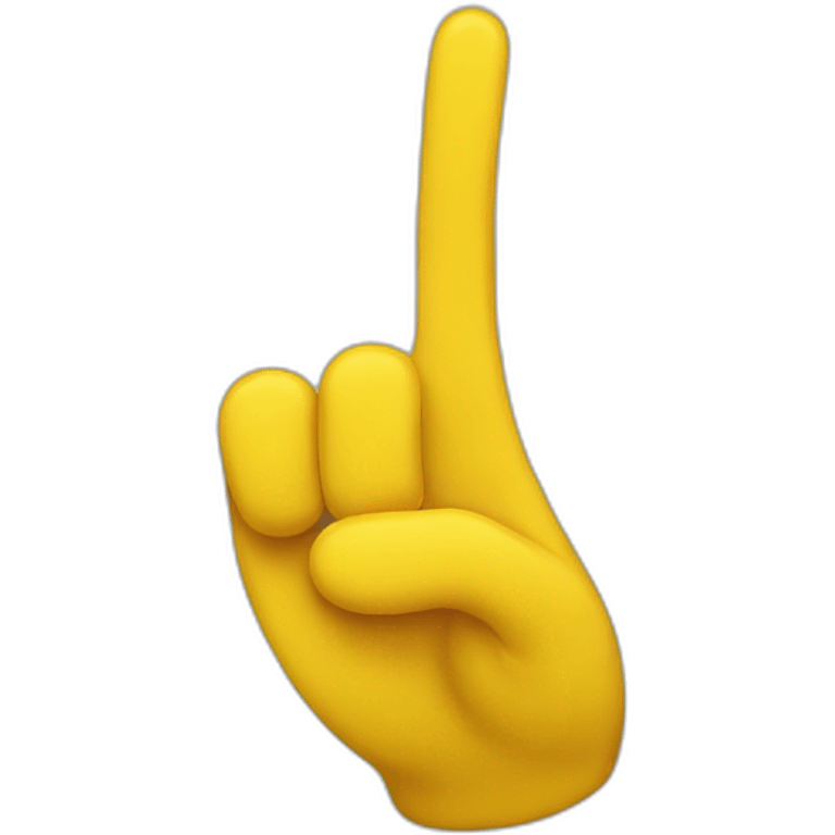 YELLOW HAND SAYING BYE emoji