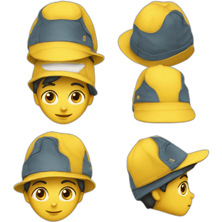 Yellow hat boy emoji