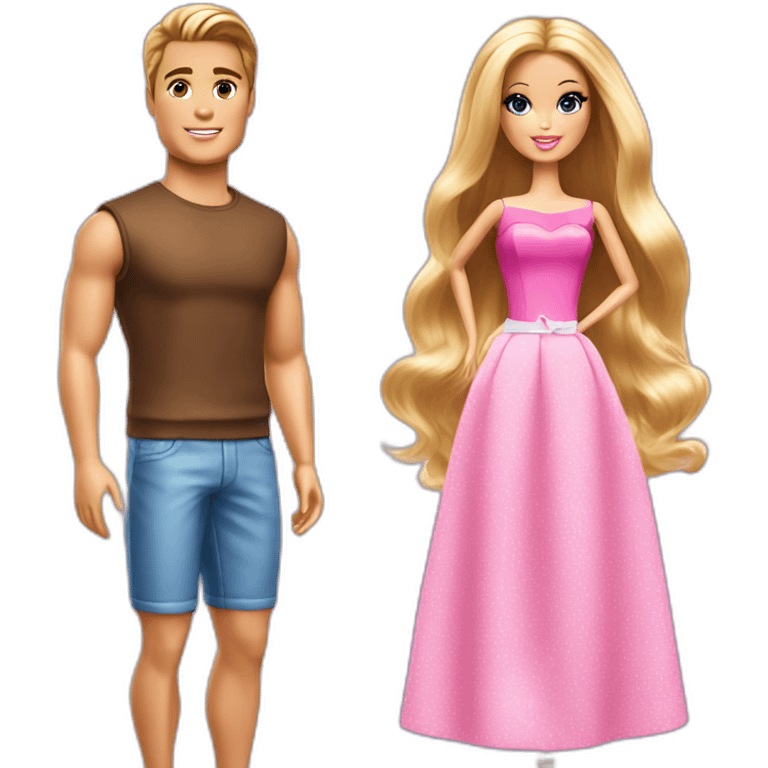 barbie & ken emoji