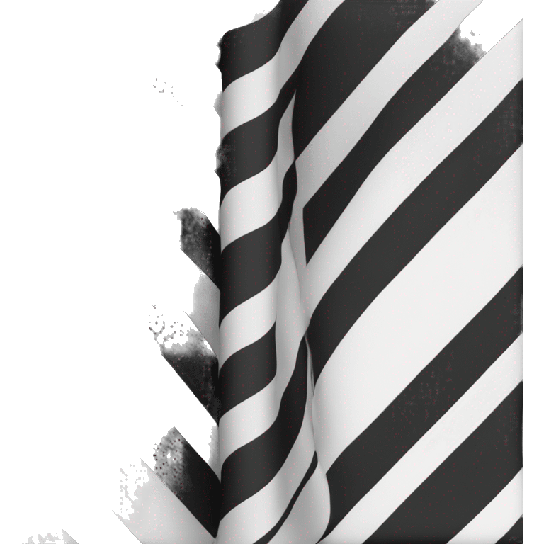 I want an unfold flag with black and White stripes. And I want a White rectangle in the top left corner emoji