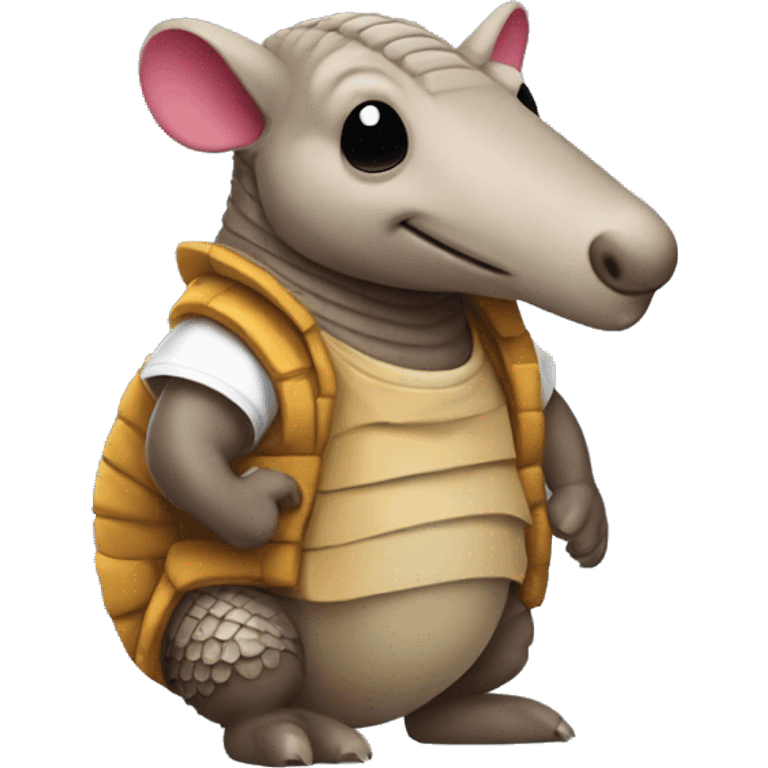 A armadillo with a tshirt that says ICV emoji