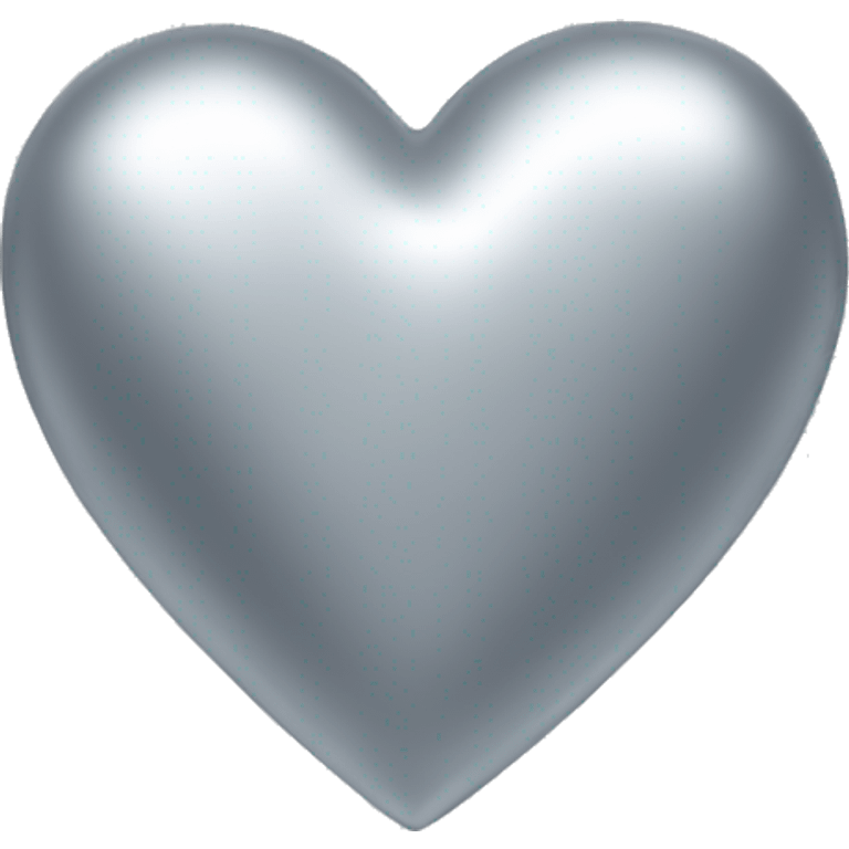 Silver heart emoji