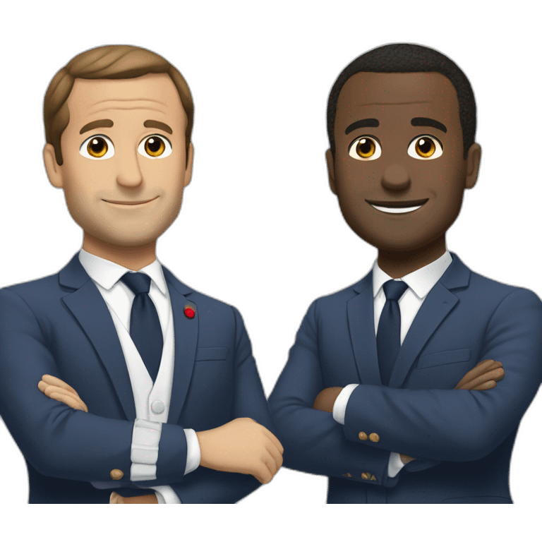 Macron avec tchoupi emoji