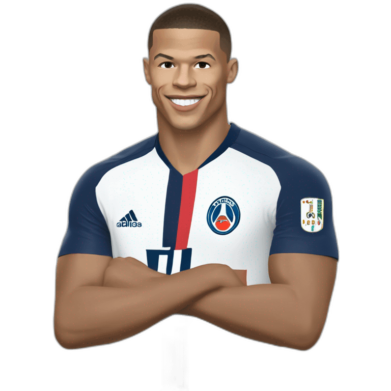 mbappé avec ronaldo et méssi emoji