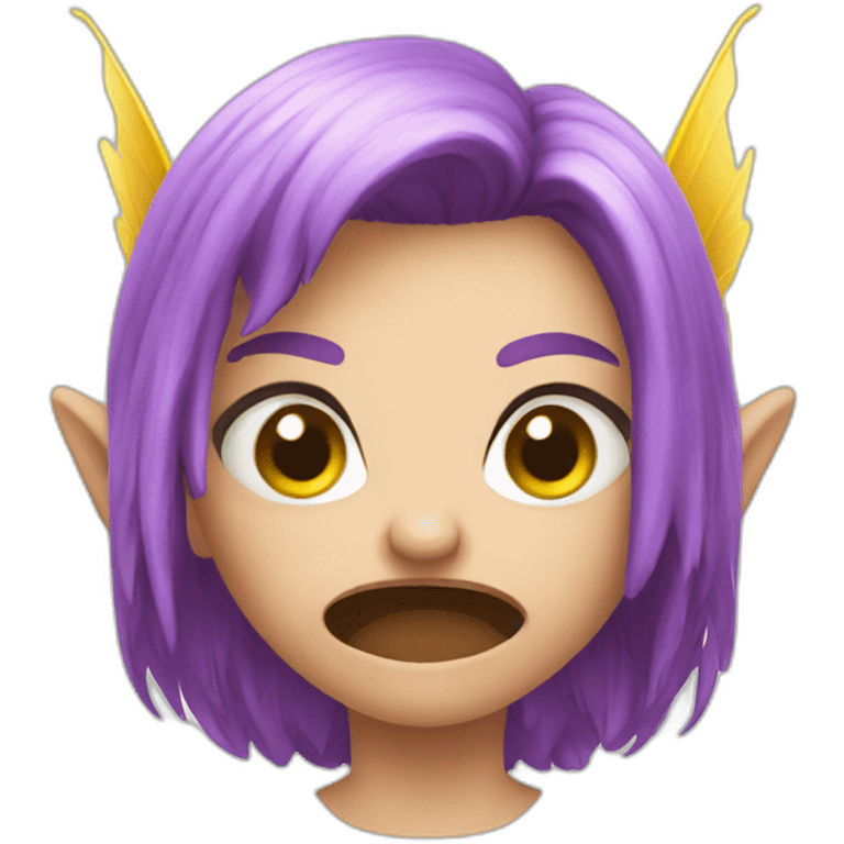 Little angry fairy emoji