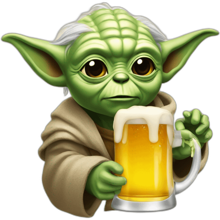 Yoda-drink-beer emoji