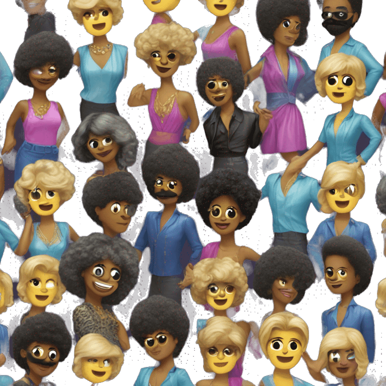 the 80s disco emoji