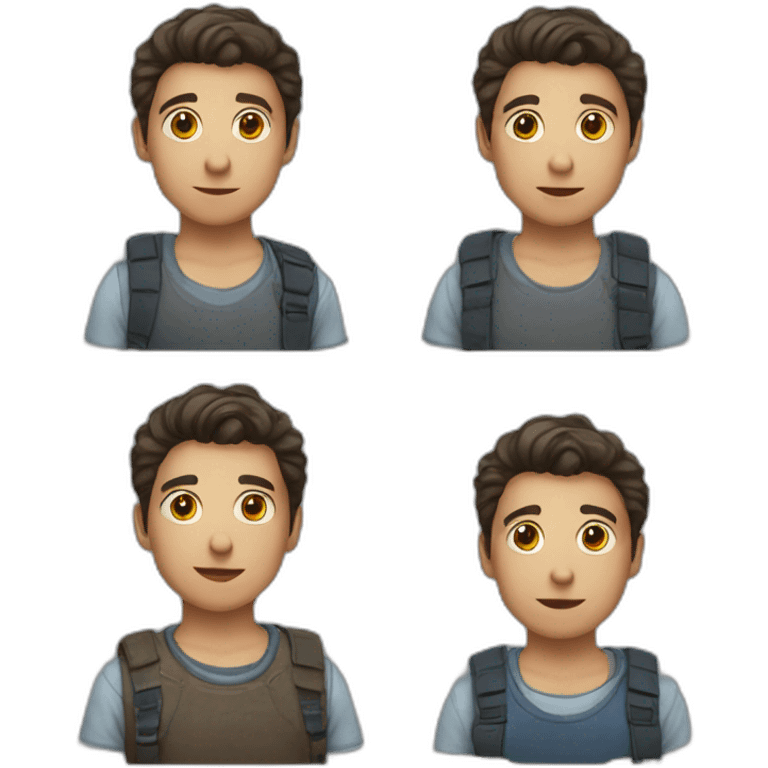 4 copains garçon emoji