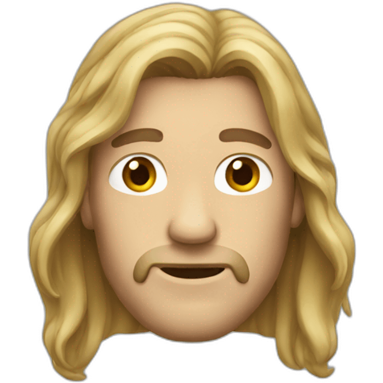 A men with long hair emoji